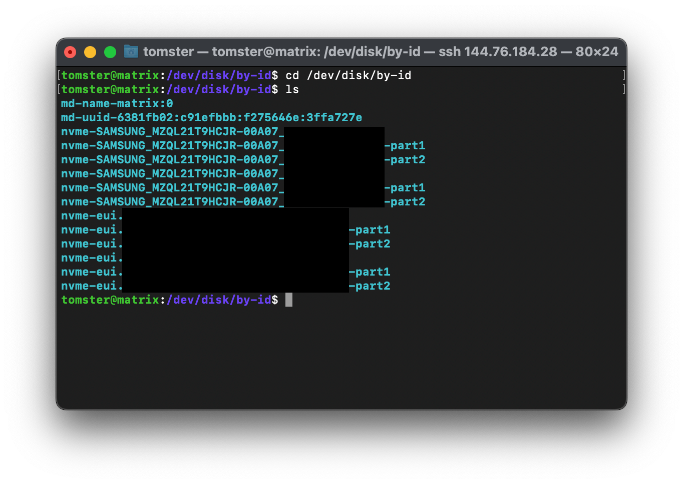 /dev/disk/by-id